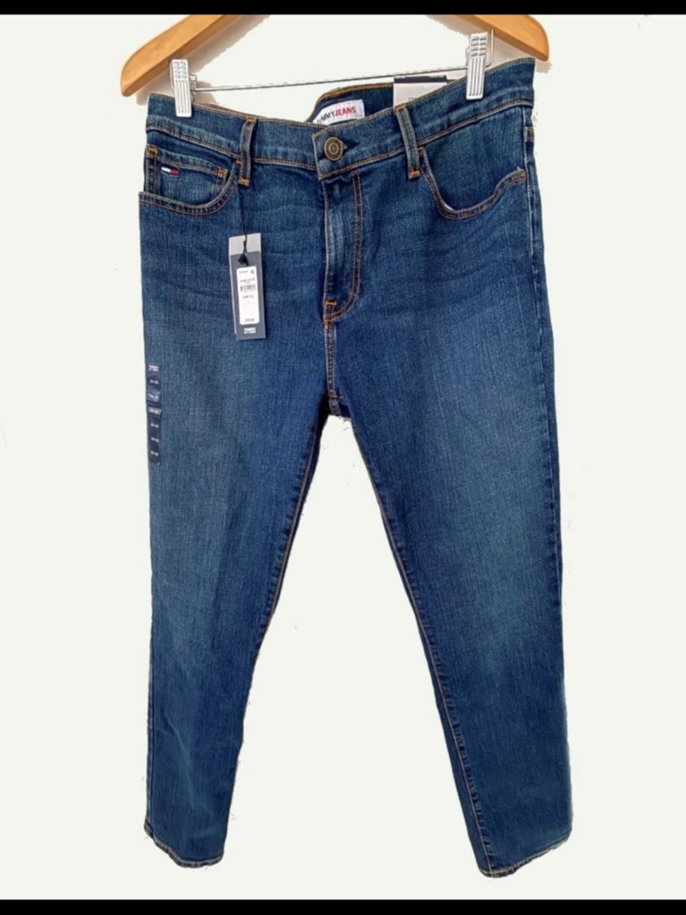 Tommy Jeans Men's Stretch Slim Jeans | 34×32 | Blue | NWT | Cotton Blend